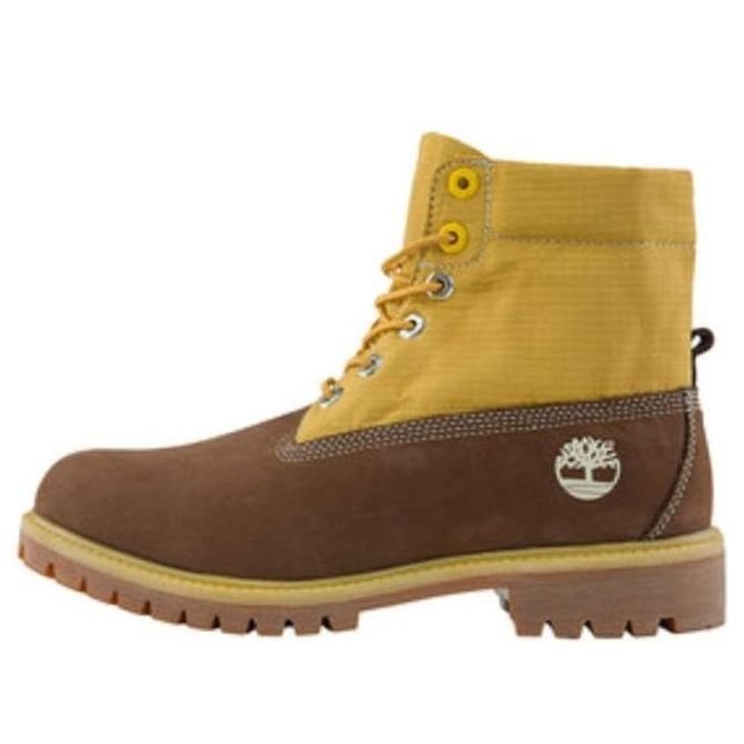 Timberland Premium 6 Inch Waterproof Boots 'Brown Nubuck with Wheat' A2NDS sold by KicksCrew