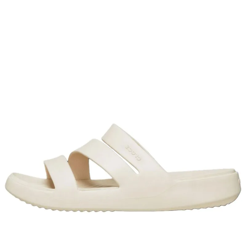 (WMNS) Crocs Getaway Strappy Slides 'Cream White' 209587-160 sold by KicksCrew