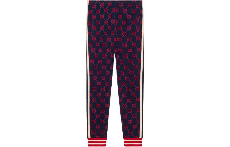 Gucci GG Jacquard Jogging Pant 'Red Blue' 496920-X9L13-4330 sold by KicksCrew product image thumbnail 2