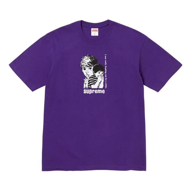 Supreme Freaking Out T-Shirt 'Purple' SUP-FW23-023 sold by KicksCrew
