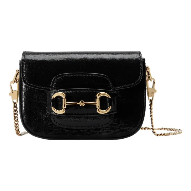 (WMNS) Gucci Horsebit 1955 Super Mini Bag 'Black' 760253-AAA7G-1000 sold by KicksCrew