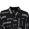 (WMNS) Balenciaga Allover Viscose Long Sleeve Shirt Large Fit 'Black' 658956TPLB41070 sold by KicksCrew