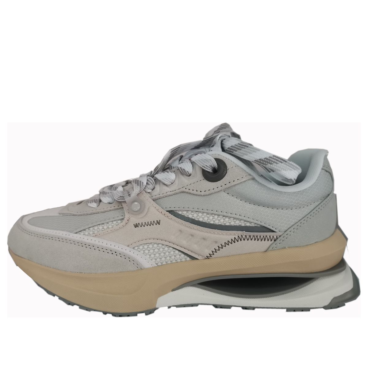 Li-Ning Casual 92 SHADOW Reflective Shoes 'Beige Grey' AGCT249-1 sold by KicksCrew