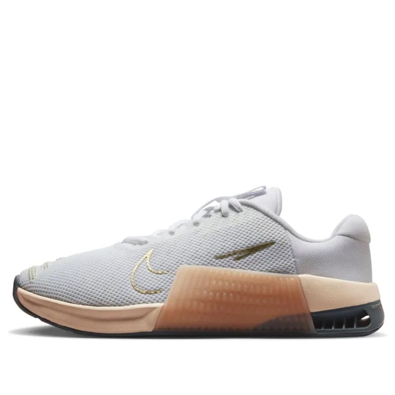 (WMNS) Nike Metcon 9 'White Metallic Gold Grain' DZ2537-104 sold by KicksCrew