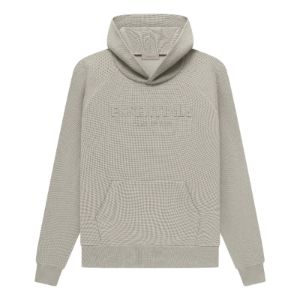 Fear of God Essentials SS23 Waffle Raglan Hoodie 'Seal' FOG-SS23-038 sold by KicksCrew
