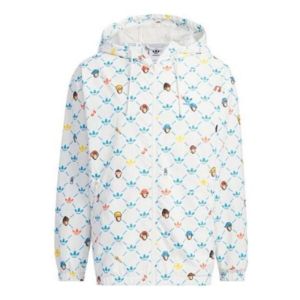 adidas originals x Monkey Kingdom Windbreaker Jacket 'White Multicolor' IP1790 sold by KicksCrew