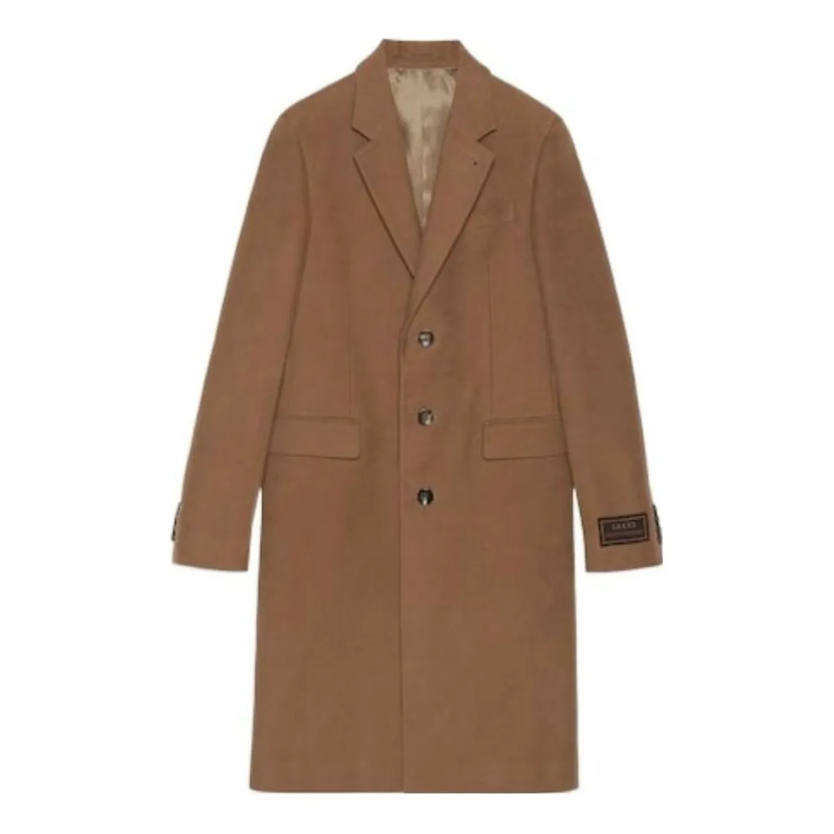Gucci Smooth Coat With Gucci Web Label 'Light Brown' 774538-Z370C