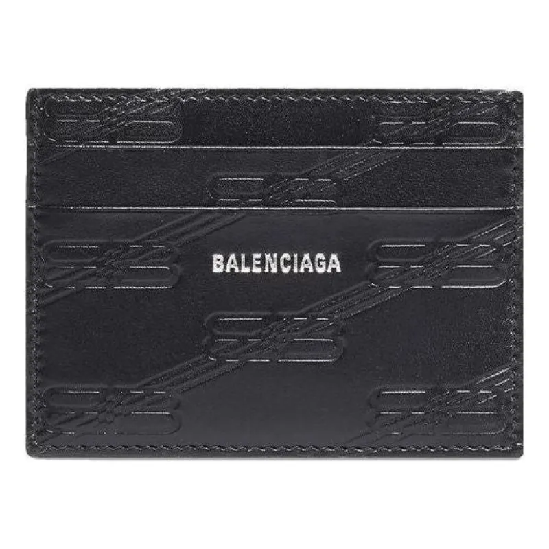 Balenciaga Embossed Monogram Card Case Box 'Black' 717763210JS1000 sold by KicksCrew