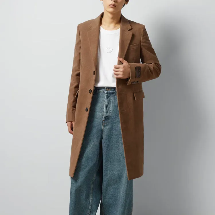 Gucci Smooth Coat With Gucci Web Label 'Light Brown' 774538-Z370C-2384 sold by KicksCrew product image thumbnail 4