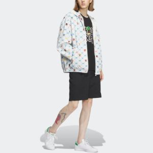 adidas originals x Monkey Kingdom Windbreaker Jacket 'White Multicolor' IP1790 sold by KicksCrew