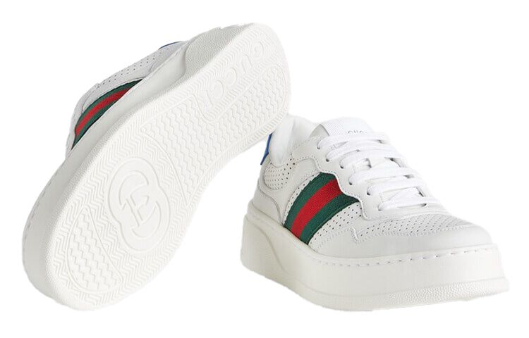 靴 GUCCI WMNS) GUCCI Chunky GG Web Sneaker 'White Blue' 670415-UPG10