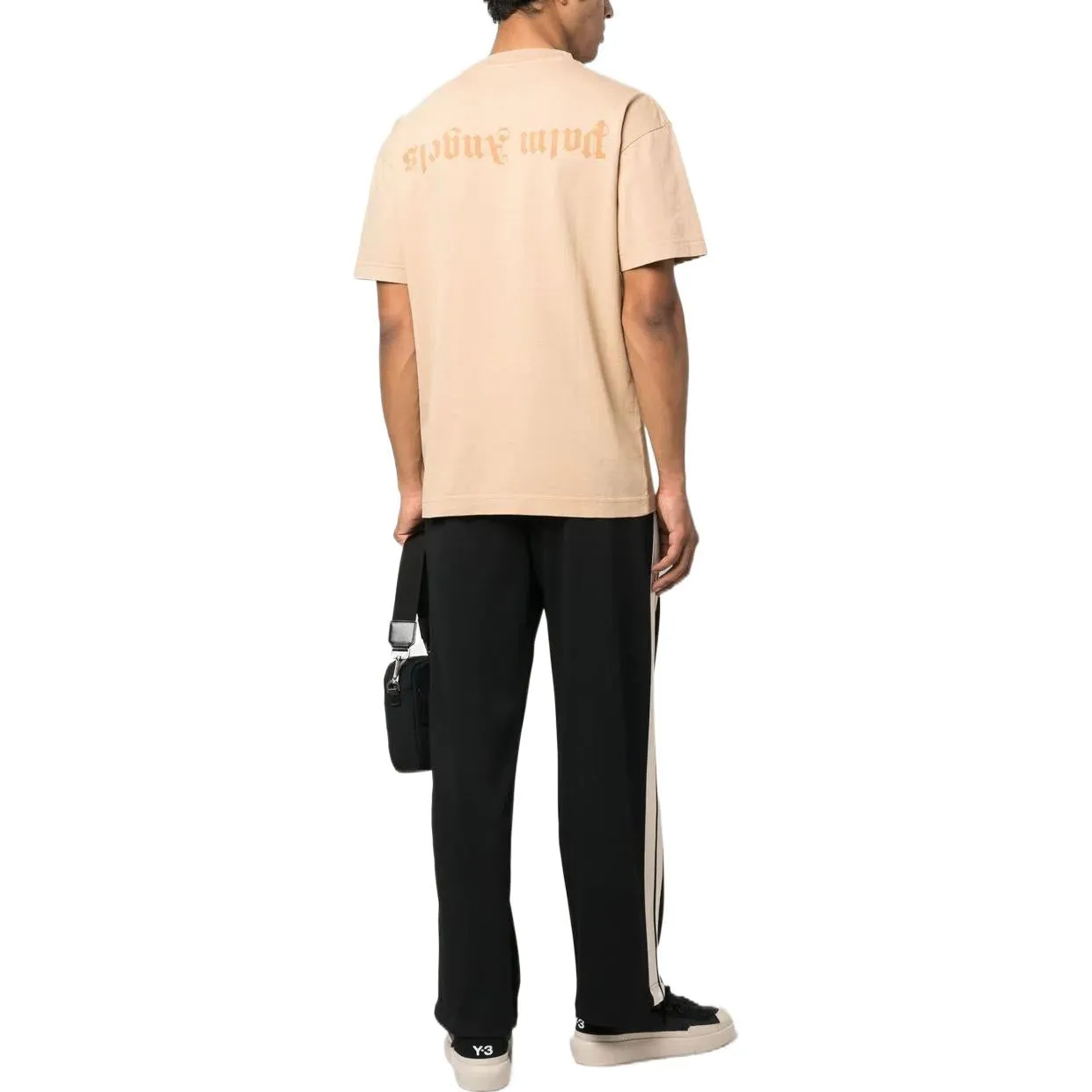 Palm Angels SS23 GD Reverse Logo T-Shirt 'Beige' PMAA001S23JER0046161 sold by KicksCrew product image thumbnail 3