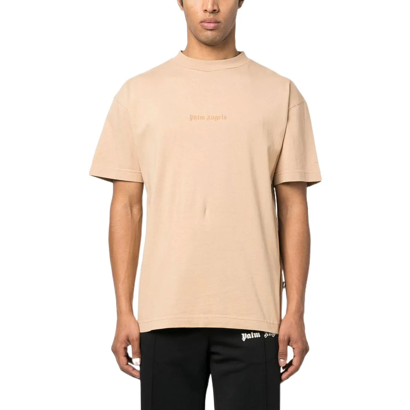 Palm Angels SS23 GD Reverse Logo T-Shirt 'Beige' PMAA001S23JER0046161 sold by KicksCrew product image thumbnail 2
