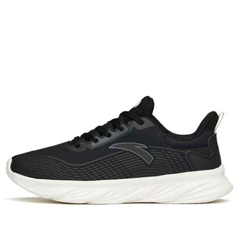 (WMNS) ANTA Running Series Sneakers 'Black Mesh White' 122145571-9 sold by KicksCrew