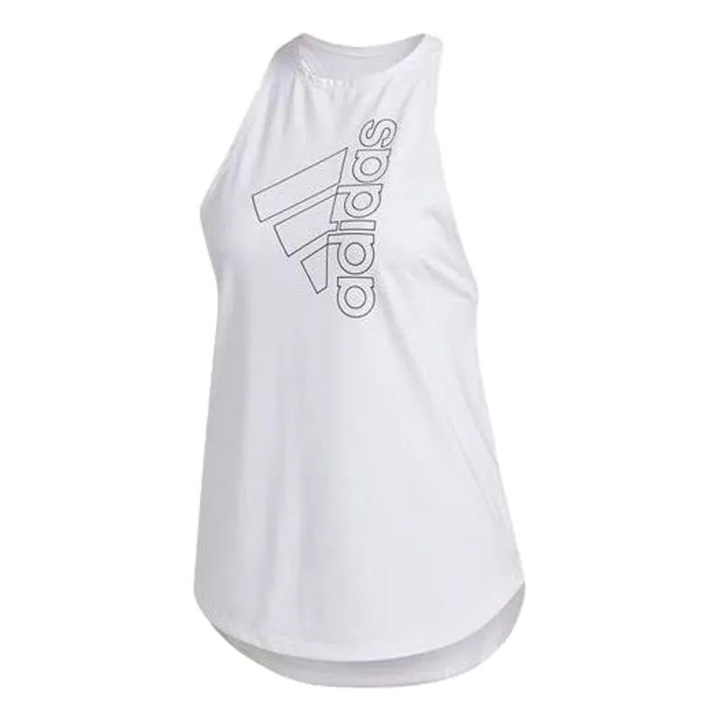 (WMNS) adidas Badge of Sport Tank Top 'White' FQ1996 sold by KicksCrew