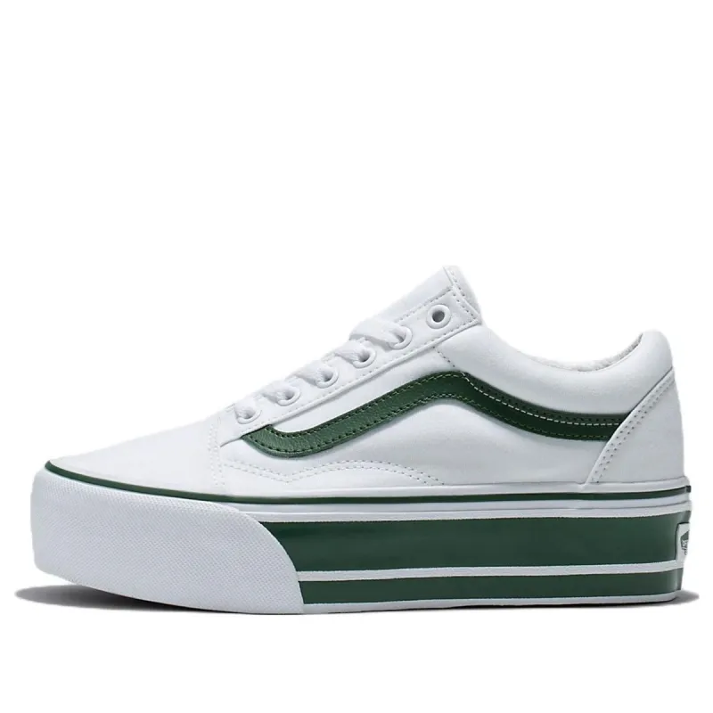 Vans Old Skool Stackform 'White Green' VN0A7Q5MBGN sold by KicksCrew