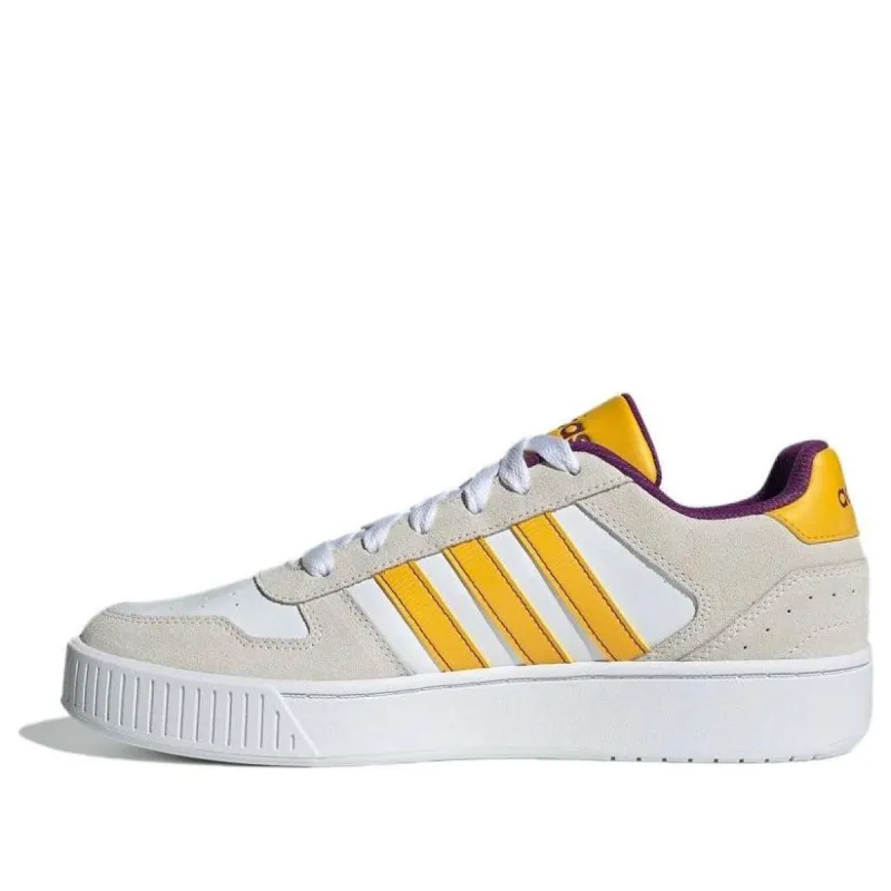 adidas neo D-Pad Classic Skate Shoes 'White Yellow' JI2564 sold by KicksCrew