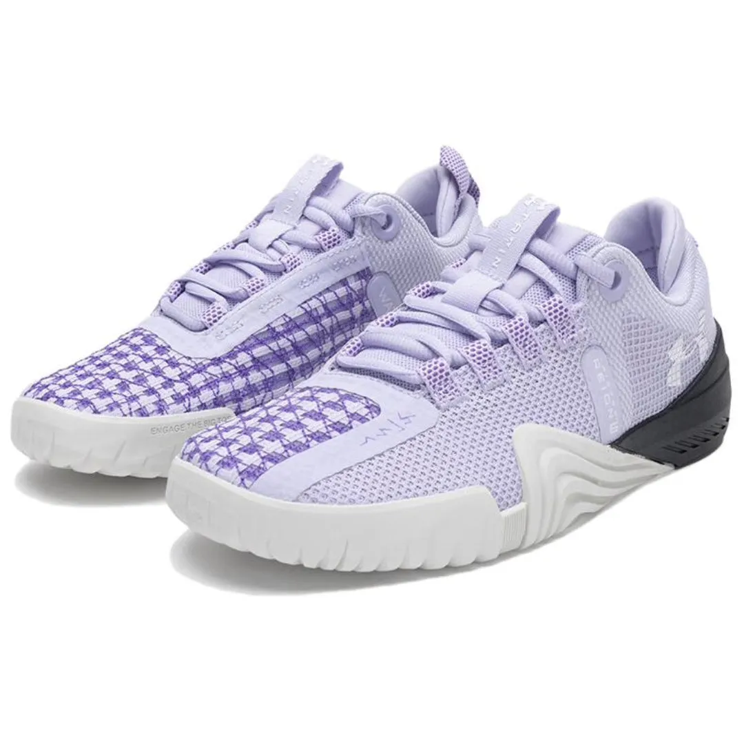 (WMNS) Under Armour Tribase Reign 6 'Purple Black White' 3027342-500 sold by KicksCrew product image thumbnail 2