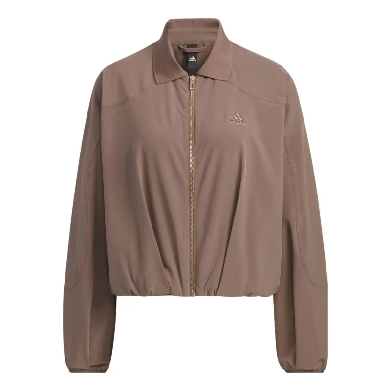 (WMNS) Adidas Future Of Tech Shirt Jackets 'Brown' HY2830 sold by KicksCrew