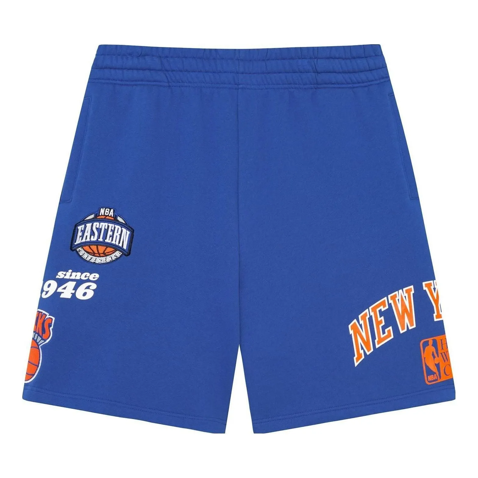 Mitchell & Ness x NBA Knicks Team Origins Fleece Short 'Blue' PSHR4851-NYKYYPPPNAVY sold by KicksCrew