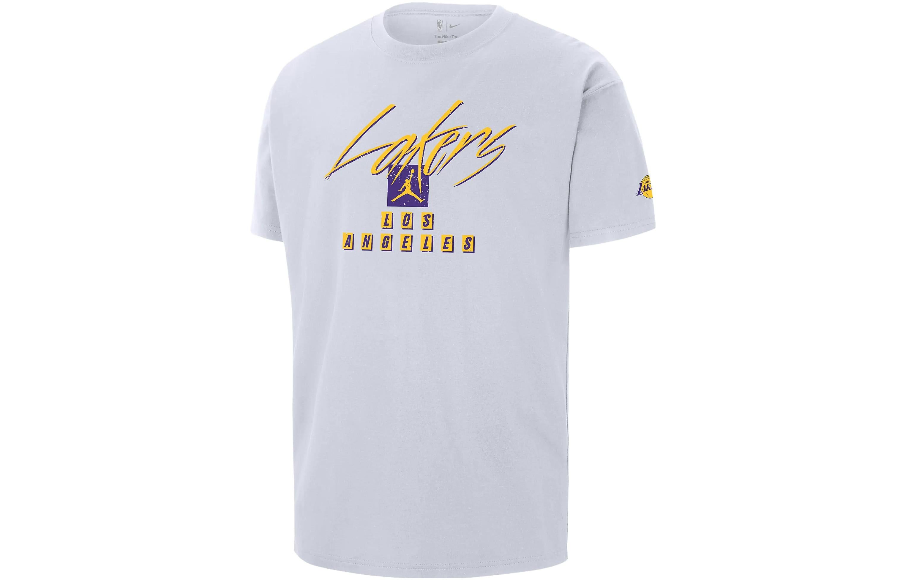 Air Jordan Los Angeles Lakers Courtside Statement Edition NBA Max90 T-Shirt 'White' FN1069-100 sold by KicksCrew product image thumbnail 2