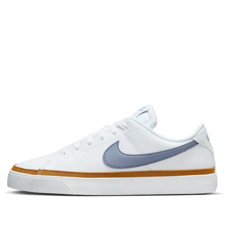 (WMNS) Nike Court Legacy Next Nature 'White Blue Browm' DH3161-108 sold by KicksCrew
