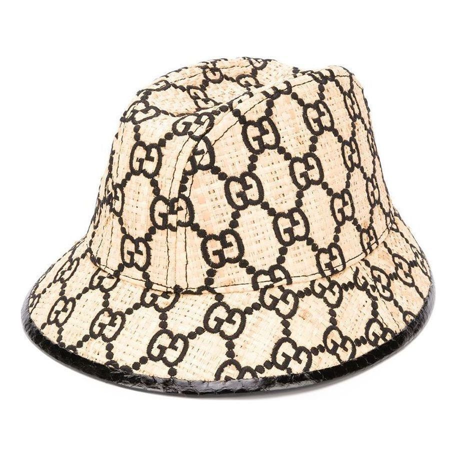 (WMNS) Gucci GG Fedora Hat With Snakeskin 'Beige' 5779053HH389260 sold by KicksCrew
