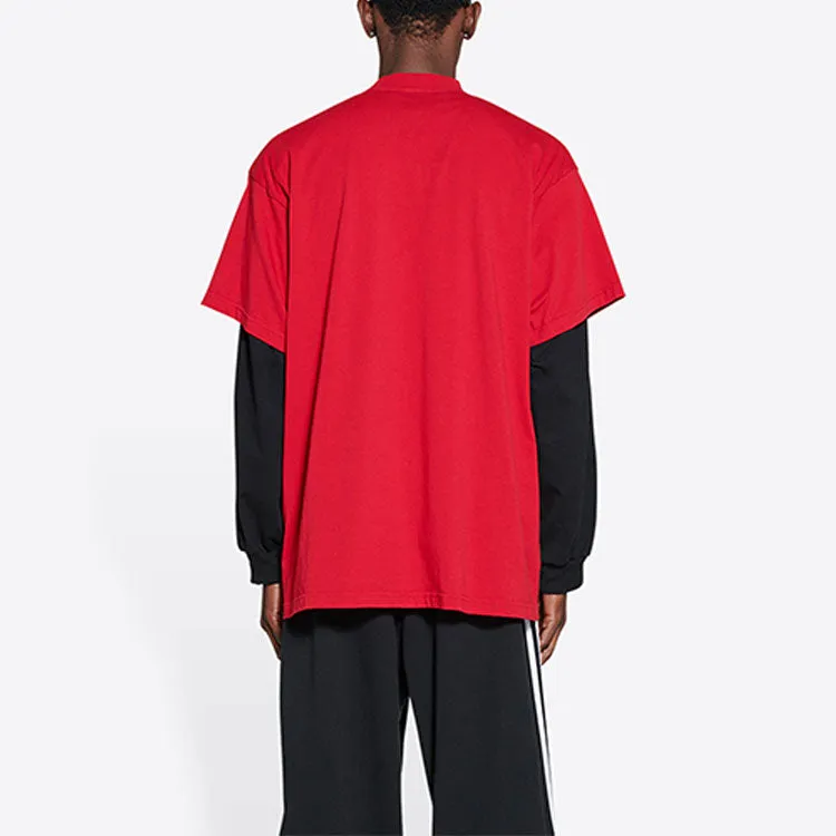 Balenciaga x adidas Oversized T-Shirt 'Red' 712398TNVA66278 sold by KicksCrew product image thumbnail 4