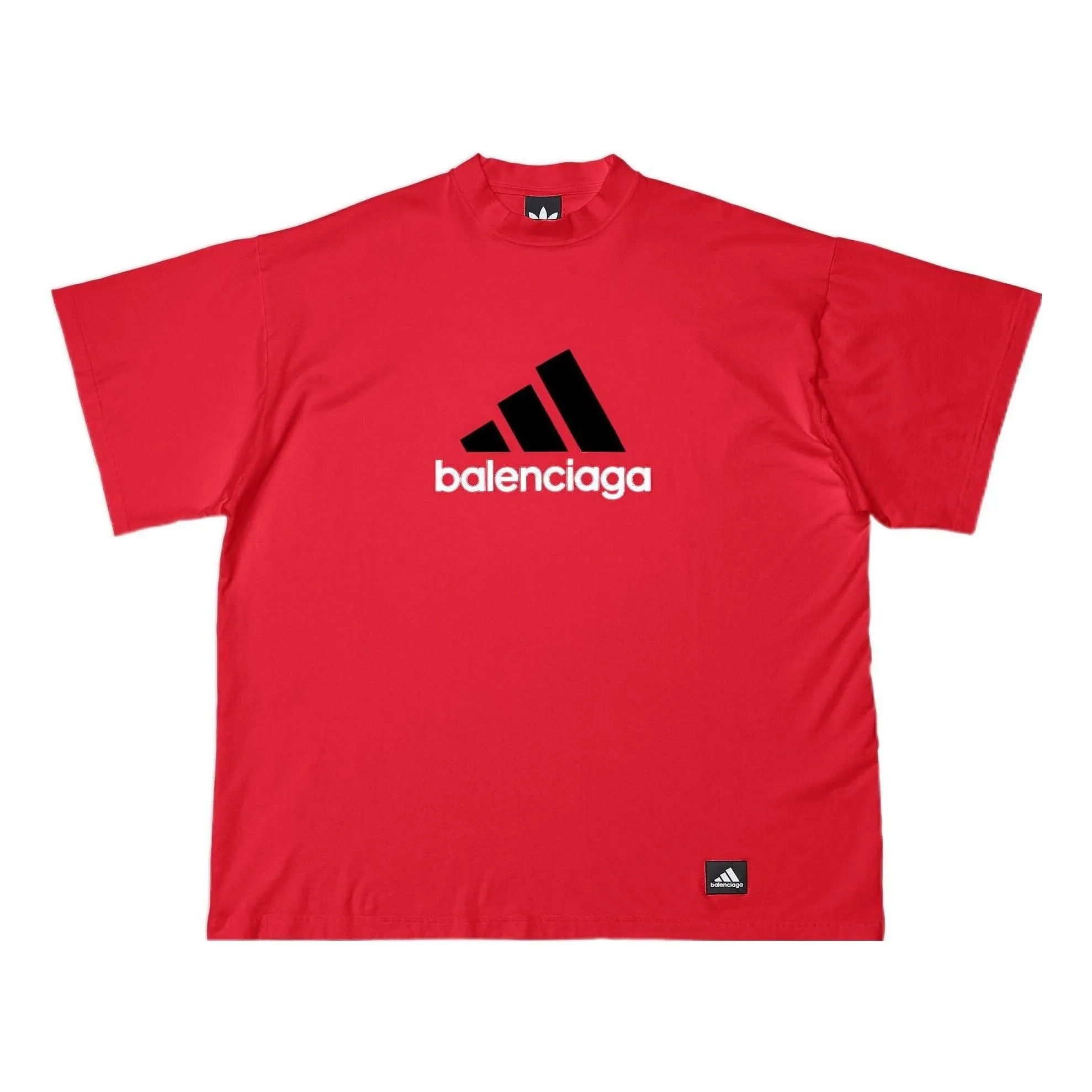 Balenciaga x adidas Oversized T-Shirt 'Red' 712398TNVA66278 sold by KicksCrew