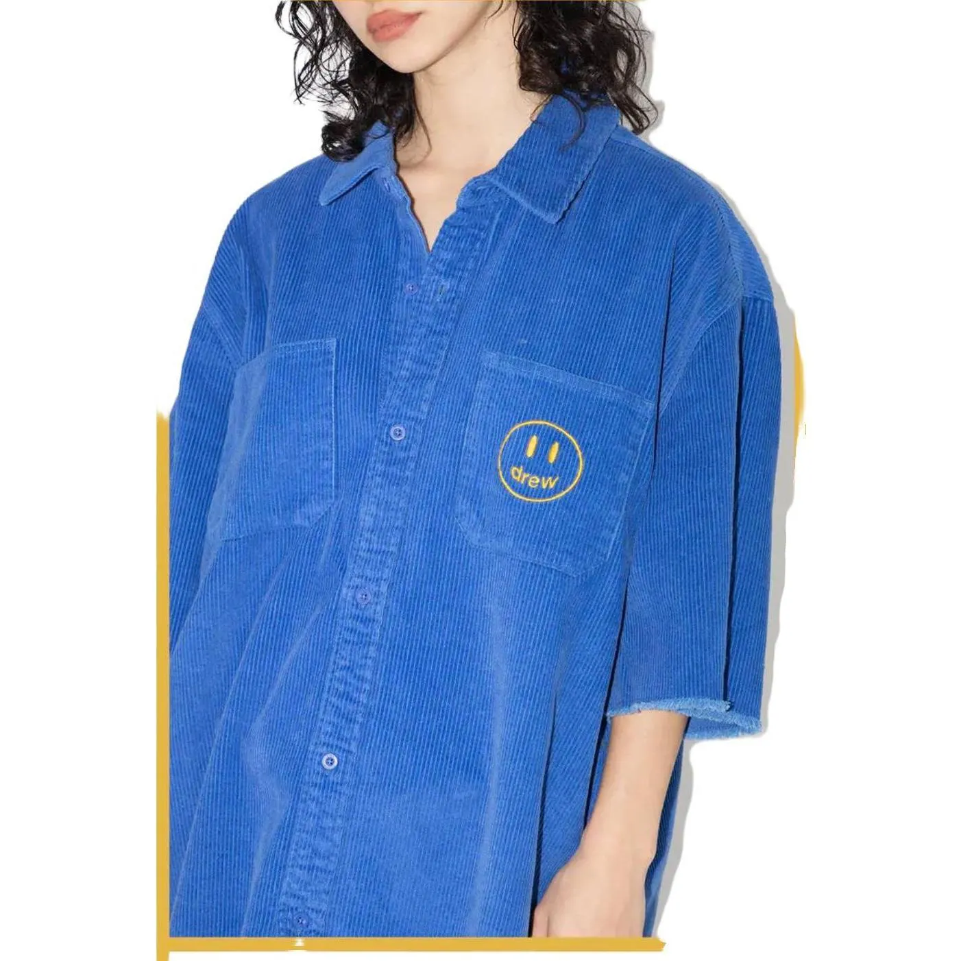 Drew House Corduroy Shirt 'Blue' D2321N0501185 sold by KicksCrew product image thumbnail 2