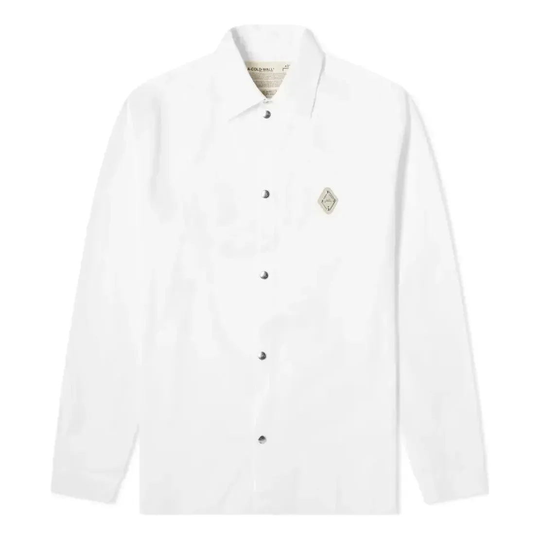 A-COLD-WALL* Rhombus Logo Shirt 'White' ACWMSH002-WHTE sold by KicksCrew