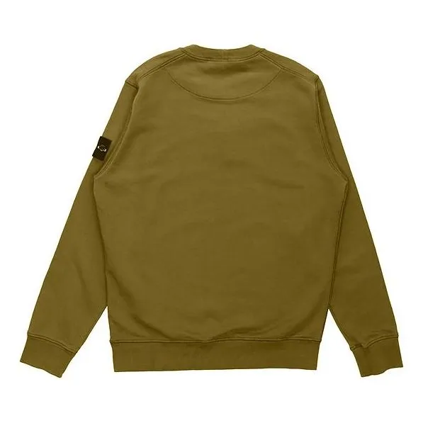 STONE ISLAND Garment Dyed Crew Sweatshirt 'Olive' 741563051-V0058 sold by KicksCrew product image thumbnail 2
