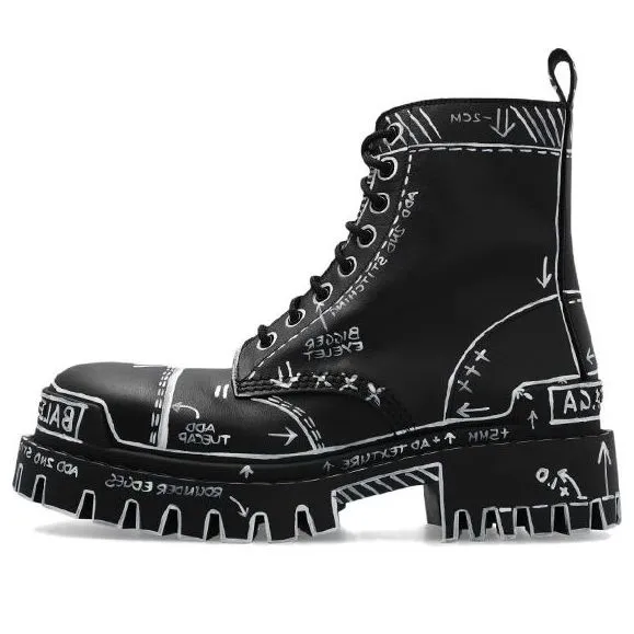 (WMNS) Balenciaga Strike L20 Ankle Boots 'Black' 590974WBEF21090 sold by KicksCrew