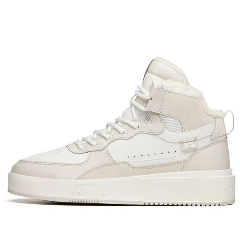(WMNS) ANTA Life Series High-Top Casual Skate Shoes 'White Beige' 922148911-3 sold by KicksCrew
