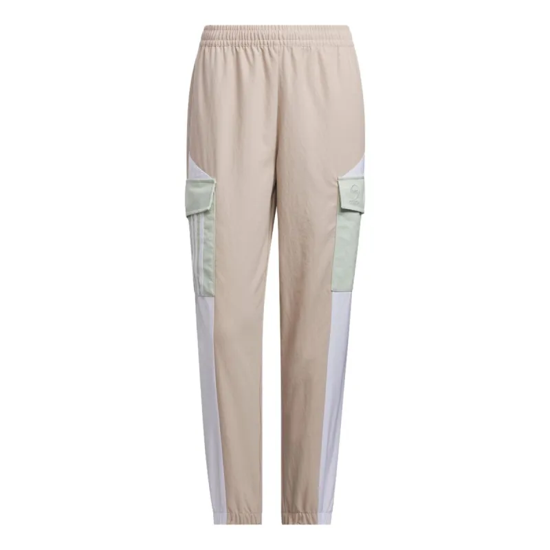 (WMNS) Adidas Neo Basketball Pants 'Beige' IK3435 sold by KicksCrew