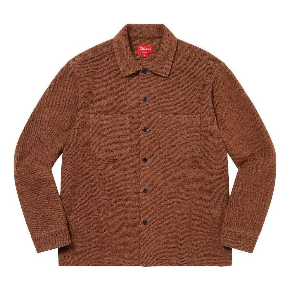 Supreme Brushed Flannel Twill Shirt 'Brown' SUP-FW22-113 sold by KicksCrew