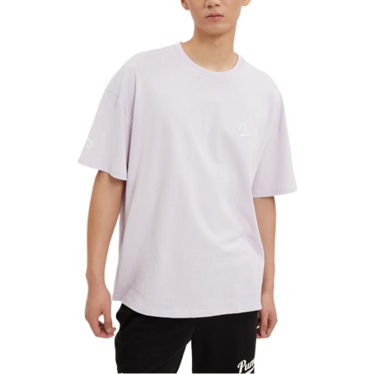 Puma Logo Tee 'Pink' 537874-17 sold by KicksCrew product image thumbnail 2