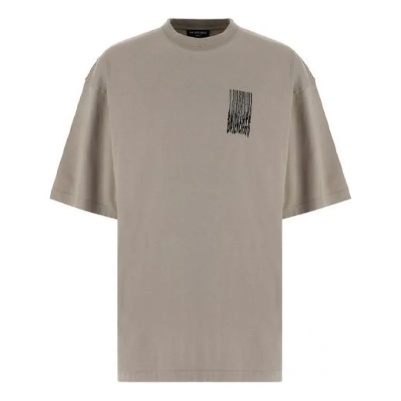 Balenciaga Barcode T-Shirt 'Grey' 661715TKVE58174 sold by KicksCrew