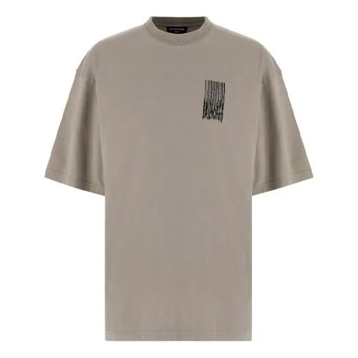 Balenciaga Barcode T-Shirt 'Grey' 661715TKVE58174 sold by KicksCrew