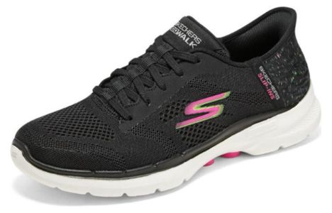 (WMNS) Skechers Go Walk 6 Slip In 'Black Multicolor' 124627-BKMT sold by KicksCrew
