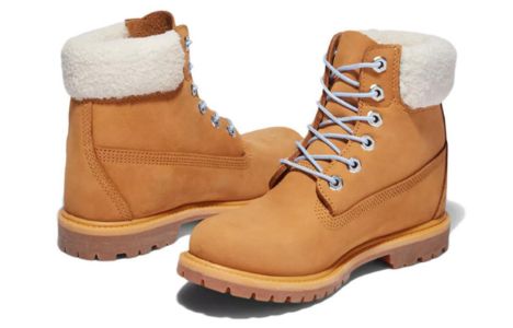(WMNS) Timberland Premium 6 Inch Waterproof Boot 'Wheat Nubuck and Blue' A2JRC231 sold by KicksCrew
