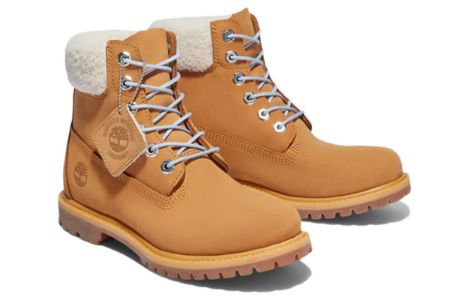 (WMNS) Timberland Premium 6 Inch Waterproof Boot 'Wheat Nubuck and Blue' A2JRC231 sold by KicksCrew