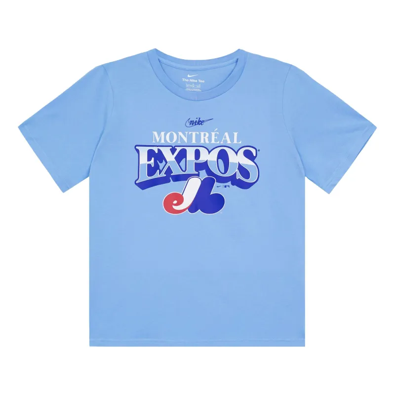 Nike Montreal Expos Cooperstown Collection Rewind Arch T-shirt 'Powder Blue' 3Z3B7SBGM-EXP sold by KicksCrew