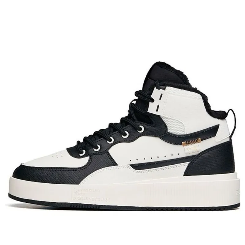 (WMNS) ANTA Life Series High-Top Casual Skate Shoes 'White Black' 922148911-2 sold by KicksCrew