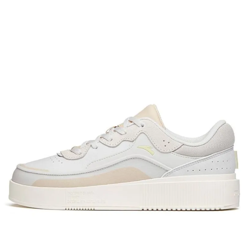(WMNS) ANTA Sport Casual Skate Shoes 'White Grey Beige' 922148031-2 sold by KicksCrew