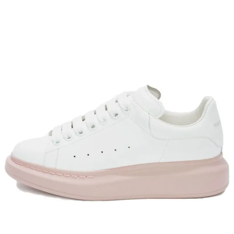 (WMNS) Alexander McQueen Oversized Sneaker 'White Pink Sole' 553770WHTQ49182 sold by KicksCrew