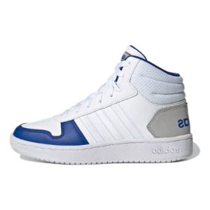 (PS) Adidas Hoops 2.0 Mid Shoes 'White Blue' GZ7770 sold by KicksCrew