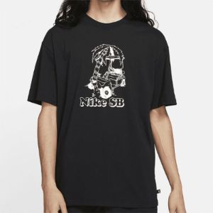 Nike SB Skateboard Sports Printing Loose Knit Short Sleeve 'Black' DD1309-010 sold by KicksCrew