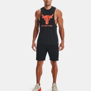 Under Armour Project Rock Brahma Bull Tank Top 'Black Orange' 1361721-001 sold by KicksCrew