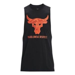 Under Armour Project Rock Brahma Bull Tank Top 'Black Orange' 1361721-001 sold by KicksCrew